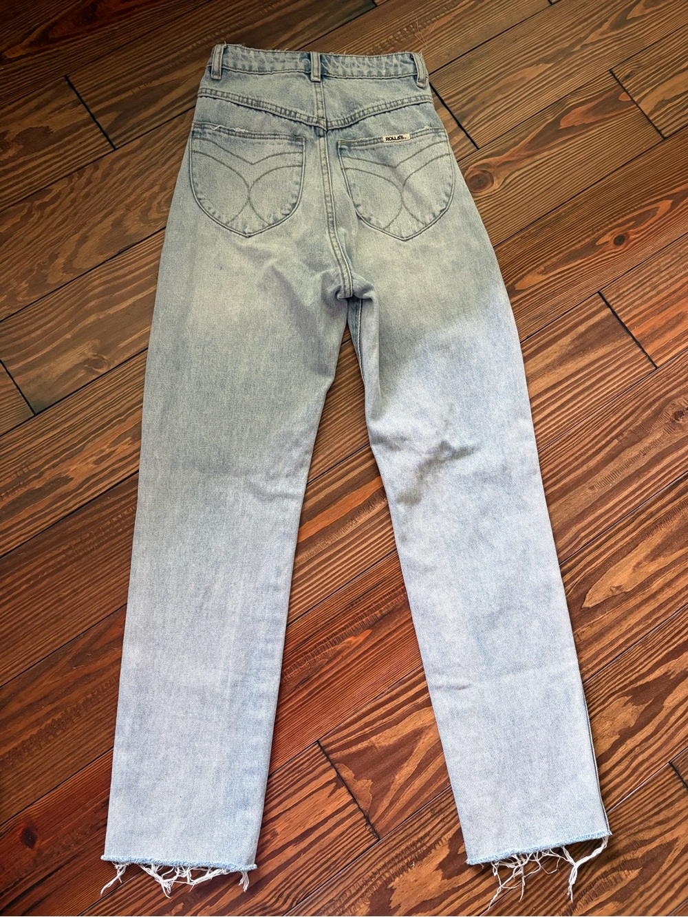 Light Wash Rolla Super High Rise Relaxed Jeans size 25